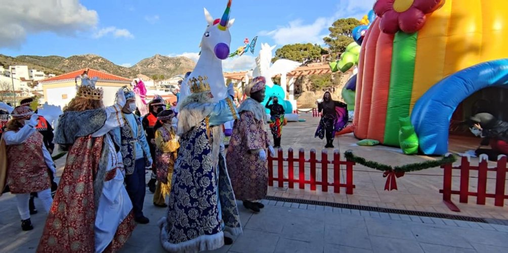 Cabalgata estática de Reyes Magos  en Benalmádena Pueblo